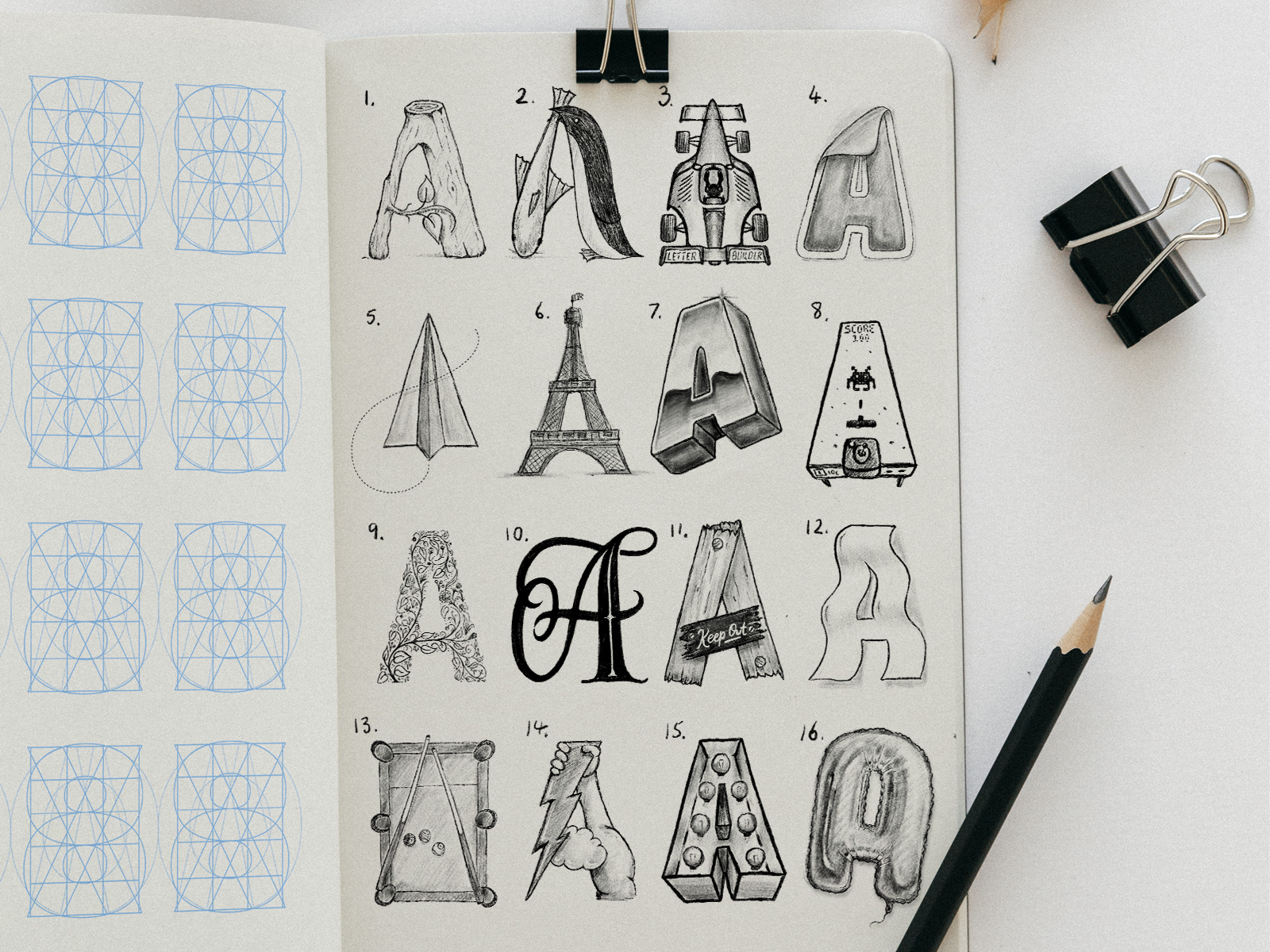 16 Types Of A By Ian Barnard On Dribbble