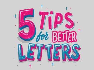 5 Tips for Better Letters brush calligraphy hand lettering lettering type typography