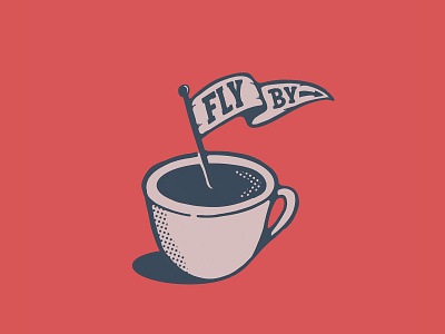 FlyBy Coffee calligraphy coffee hand lettering lettering logo typography