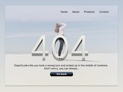 404 page 404 design figma graphic design layout photo typography ui ux web website