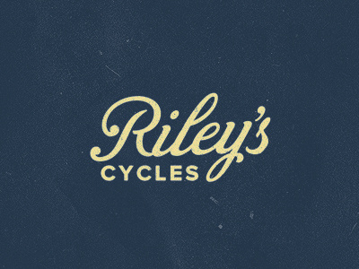 Bike Shop Branding bike bike shop branding cycles cycling font identity logo rileys script traditional type typography vintage