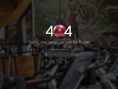 404 Page 404 gym medicine ball search sports web web design