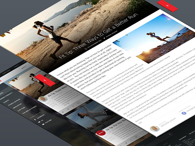 Fitness Brand Modal News Section clean fitness gym modal news pop up ui web web design website