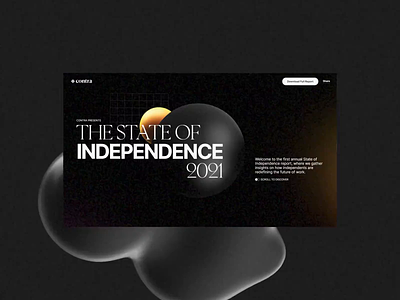 The State of Independence 3d 3d graphics interaction design interactive landing page one page three.js web web design webgl website