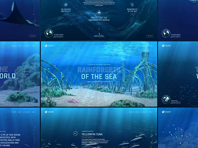 The Sea We Breathe animation ocean ui web web design website