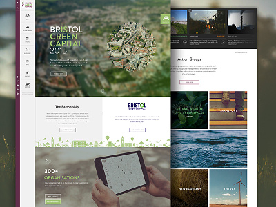 Bristol Green Capital Website Concept