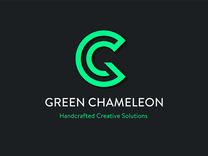 Green Chameleon Rebrand animation branding icon identity interactive logo monogram rebrand transformation ui web website