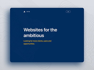 Landing page for Hiya