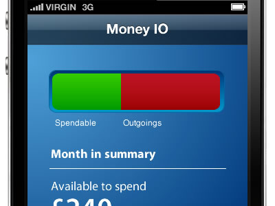 Money IO App Ideas chart iphone mobile moneyio prototype