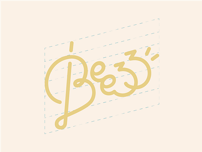 Beezz bee beezz honey lettering logo sweet
