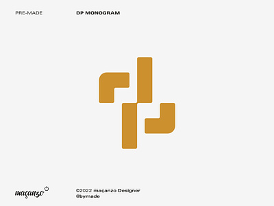 DP Concept — Pre-made Monogram branding design graphic design logo premade vector