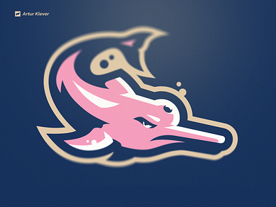 Mascot logo pink dolphin | Amazon river brand branding character character design design dolphin esports gaming logo illustration logo ui