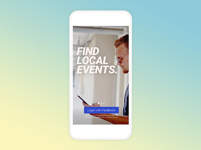 Connecting People via Events events mobile social app ui ux
