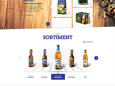 Kulmbacher Beer Pitch beer blue bottle pitch screendesign slideshow