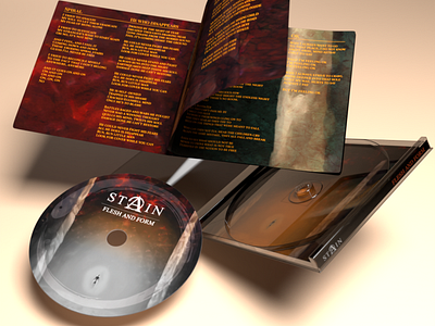 'Flesh and Form' CD - All out view 3d branding design graphic design