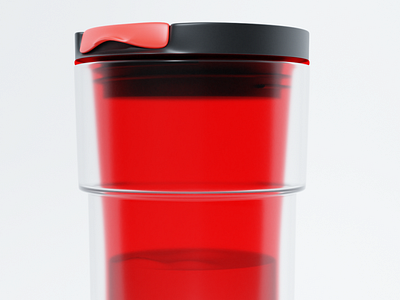 Thermos bottle - side view 3d design