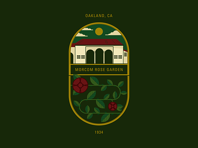 Oakland Rose Garden bay area flowers holt510 illustration illustrator landmark oakland oasis roses san francisco