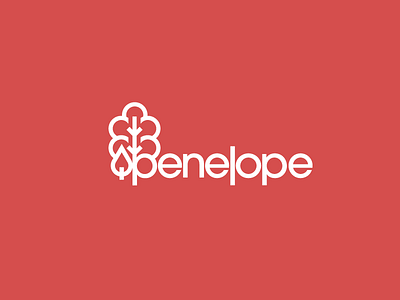 Penelope Candles Brand Refresh branding candles fire logo penelope penelope candle co. red tree