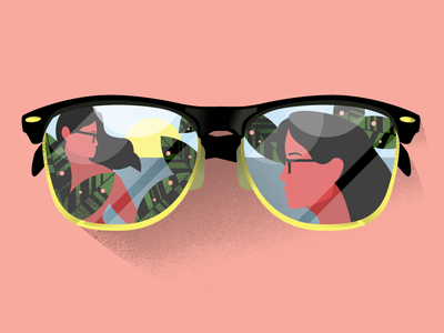 In The Sun 510 bay area character design illustration illustrator oakland ray bans san francisco sf bay area texture visual designer