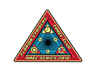 Tri-Series Medal 5k medal race running triangle