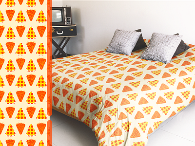 Pizza Bed bed pattern pattern design pizza surface design