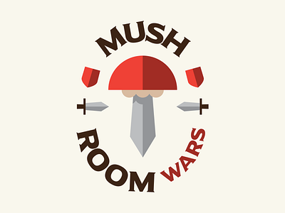 Mushroom Wars design medieval mushroom shields swords