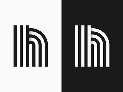 Geometric Letterform black and white black and white logo geometric letter n letterform skillshare