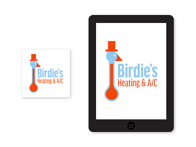 Yay for Improvement!! air conditioning bird brand identity branding company company logo heating improvement logo logo design logo redesign redesign thermometer tipping bird