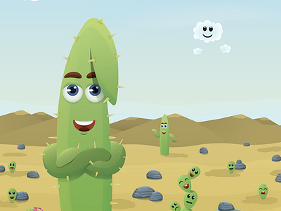 Cactus Emoji arizona cactus clouds emoji mountains rocks saguaro sky