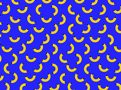 Macaroni Pattern blue food macaroni minimalism orange pattern surface yellow
