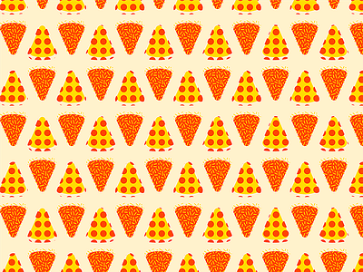 Pizza Shapes Pattern cheese food minimalism pattern pepperoni pizza red surface yellow