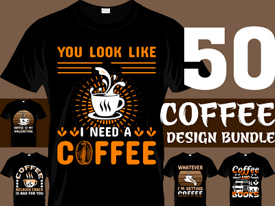 50 coffee design bundle