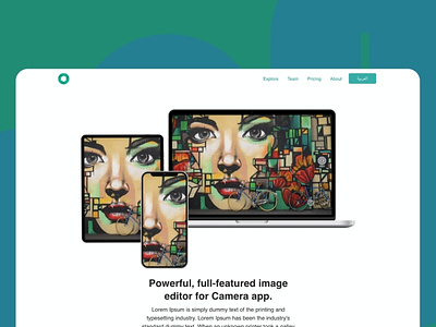 Camera – Technology & IT Solutions Blocs Template design ui ux web design website