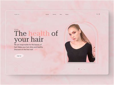 Landing page for the hair wizard.