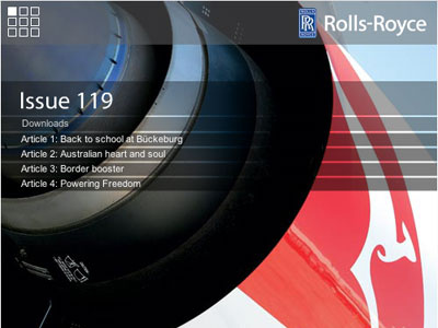 Rolls-Royce Issue 119 flash design flash development publishing