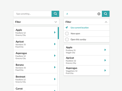 Store locator UI