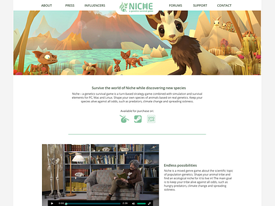 Niche wordpress concept