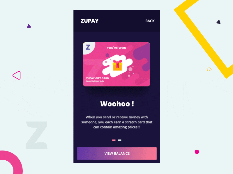 Gift Card after effects animation gif gradient illustration interaction interface design mobile app mobile ui motion ui ux