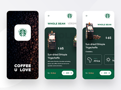 Starbucks - Mobile app concept