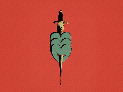 Sword +heart + eye branding card design graphic design heart illustration logo sword tattoo