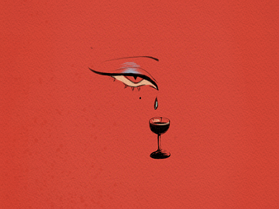 Classic tears branding card classic design eye graphic design illustration logo oldschool tattoo tears vintage wine