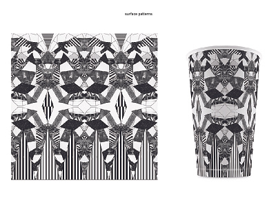 Monotone Abstract Pattern abstract artowrker black and white digital art geometric monotone pattern stripes
