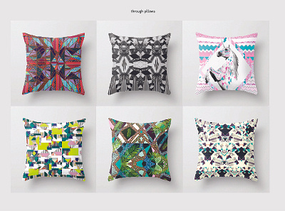 Pillow patterns geometric home decor pillow surface pattern textile pattern tropical
