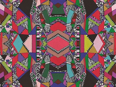 Abstract Aztec Navajo Pattern
