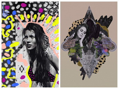 Kate Moss and Lana Del Ray Editorial Mixed Media Collage abstract cool design designer drawing editorial fashion fashioncollage fashionista geometric graphic illustration katemoss lanadelray mixed media pastel pattern photoshop style vasarenar