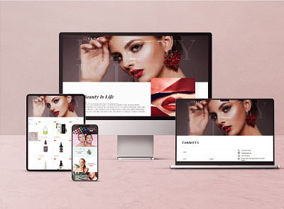 A Wix Beauty Website branding graphic design logo uivisual design web design wix wix website