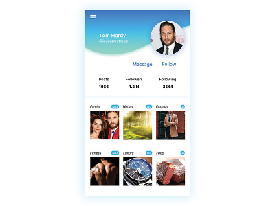 User profile exercise color daily ui design interface layout practice ui uiux ux