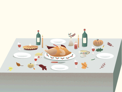 Happy Thanksgiving animation animator color cute design digital illustration drawing fall gif greeting holidays illustration illustrator thanksgiving turkey