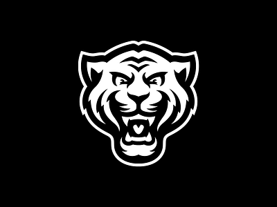 Tiger bengal cat cougar jaguar logo mark mascot sport