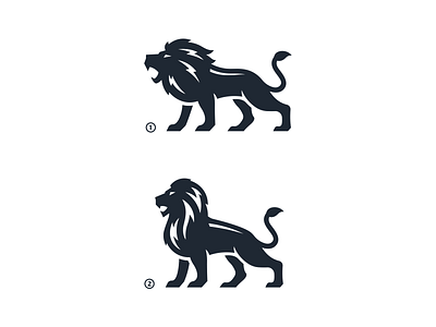 Lion cat icon lions logo mark tiger vector